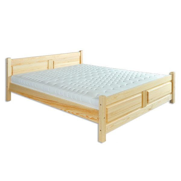 eoshop Drevená posteľ LK115, 120x200, borovica (Farba dreva: Orech)